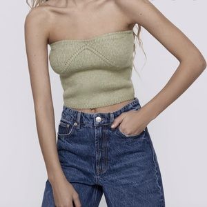 Zara knit corset top!